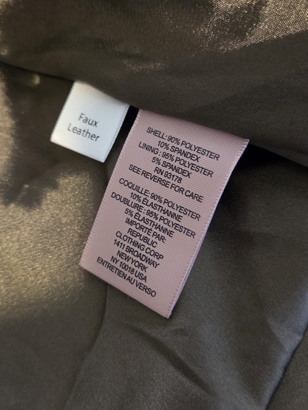 Philosophy Faux Leather/Suede Jacket, Size Medium - Picture 6 of 9
